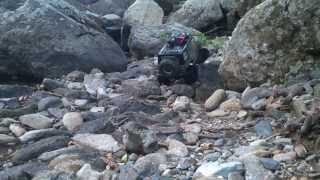 preview picture of video 'Greek Rc Scale Adventures-Axial Scx10 Jeep Wrangler Rubicon Unstoppable  Trial Near The Creek'