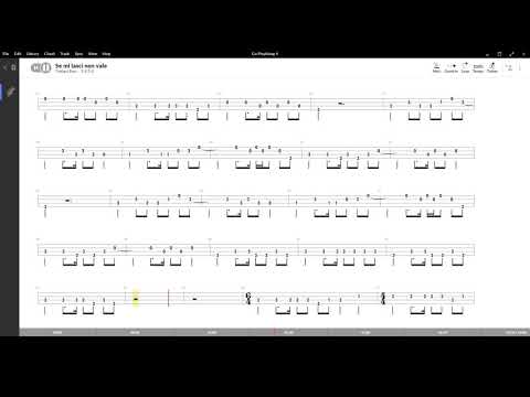 Se milasci non vale (Julio Iglesias) ,Tablatura e base Senza Basso - Backing bass track