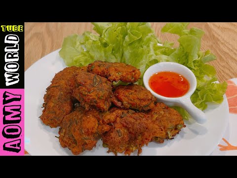 SO TASTY | How to make appetizing Tuna Fish Cakes | Thai Recipes | AomyWorldTUBE | YUMMY ❤