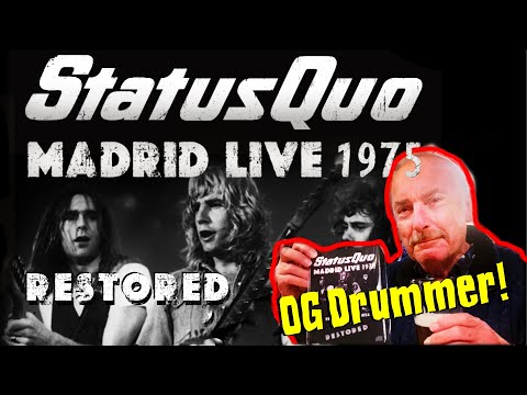 Status Quo Drummer John Coghlan Presented with Audio Restored Madrid 1975 DVD plus CAROLINE