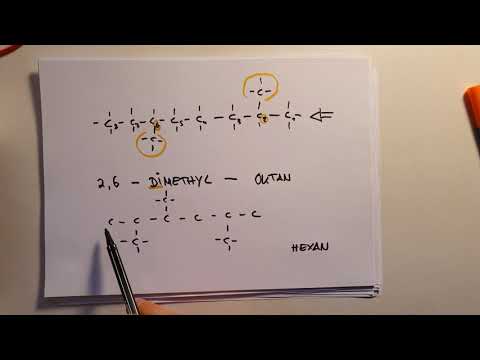 Nomenklatur I - Bestimmung von Alkanen, Methylgruppen, di, tri, tetra