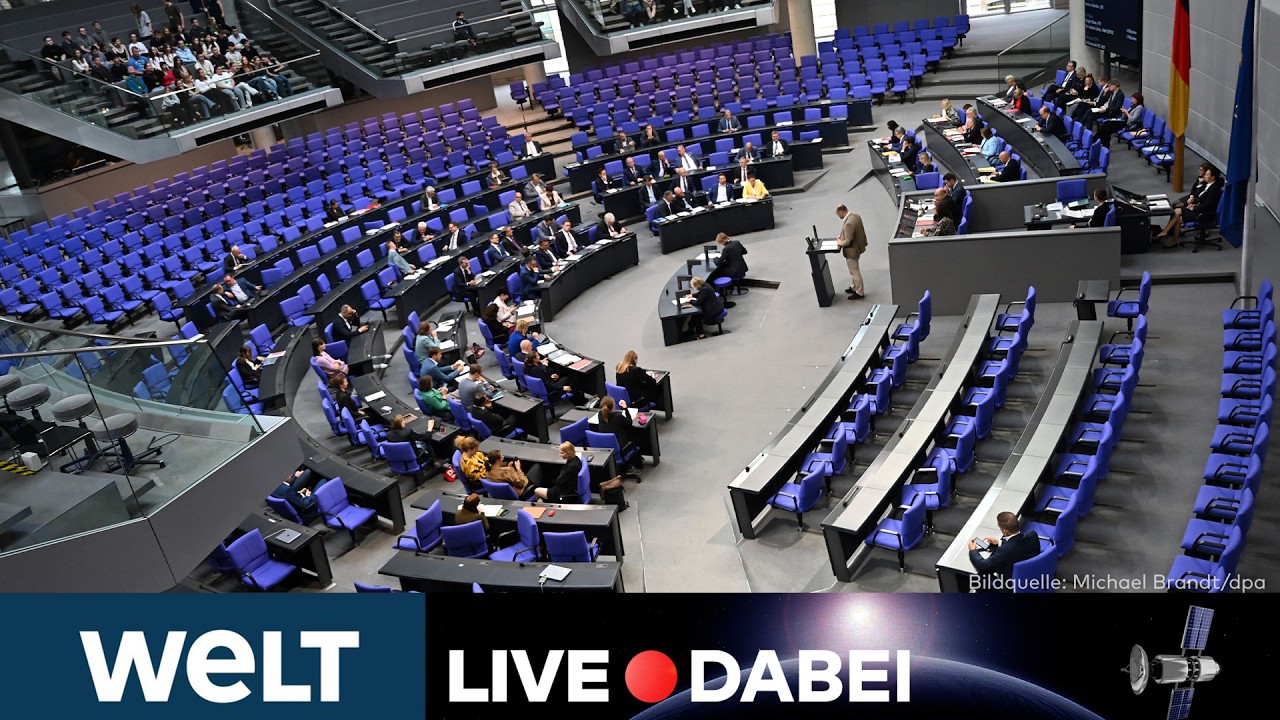 BUNDESTAG: Aktuelle Stunde – Debatte um Transplantation und Sozialleistungsbetrug I WELT LIVE
