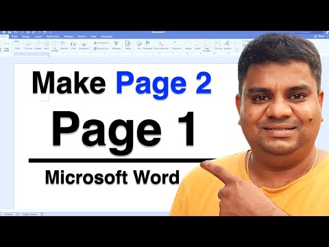 How to Make Page 2 Page 1 in Word