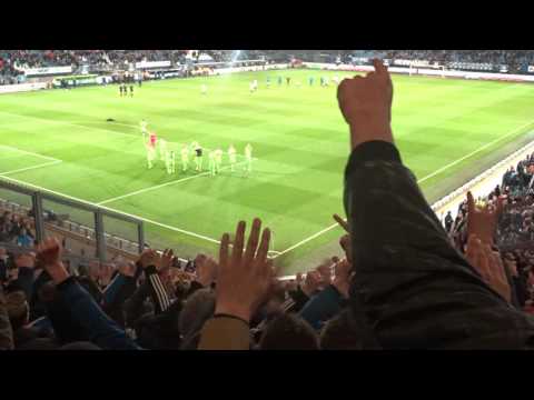 Heerenveen - Ajax 20.4.2016 (0-2) : Spelers en uitvak vieren overwinning