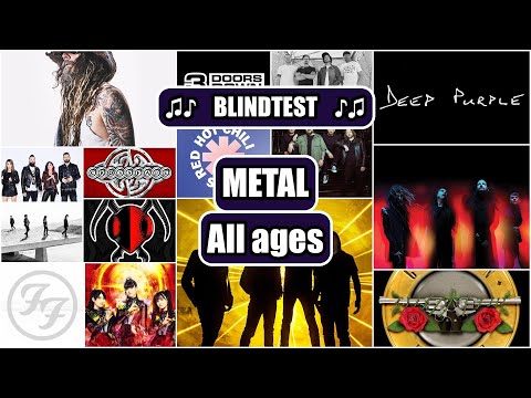 BLINDTEST - ROCK AND METAL - All ages (guess the song quiz)