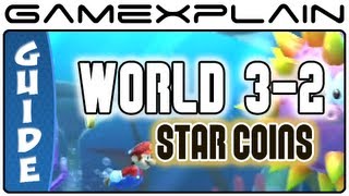 New Super Mario Bros. U - Sparkling Waters-2 Tropical Refresher Star Coins Guide & Walkthrough