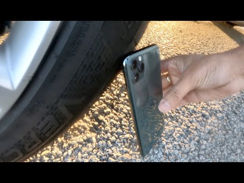 iPhone 11pro max vs car, blasting experiment