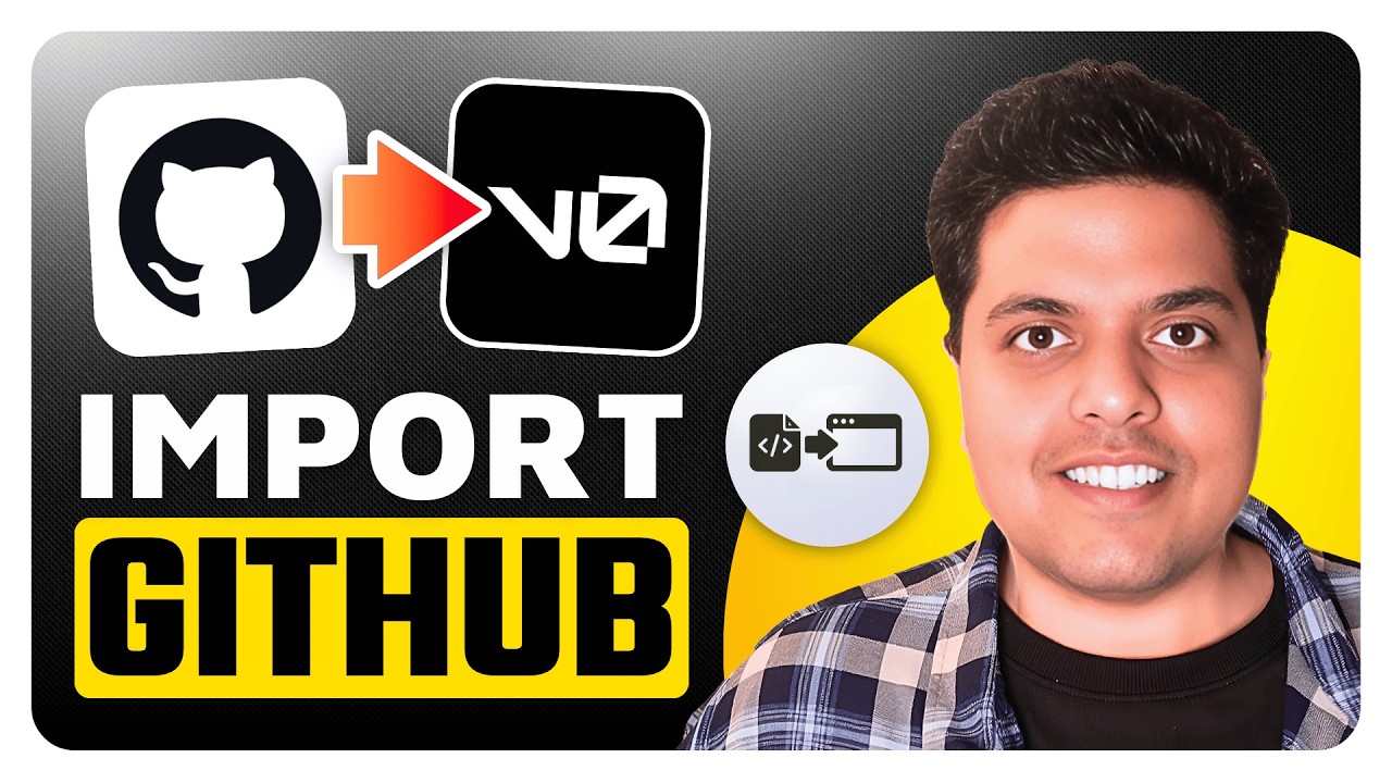 How To Import GitHub Project To v0 By Vercel - Step By Step