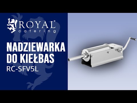 Video - Nadziewarka do kiełbas - 5 litrów - pozioma