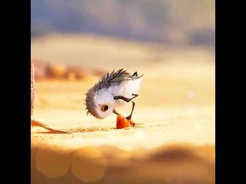 The bird's first fear and how its mother taught it to fight against that fear. #shorts