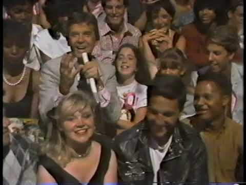 My wife chatting with Dick Clark on American Bandstand in 1983