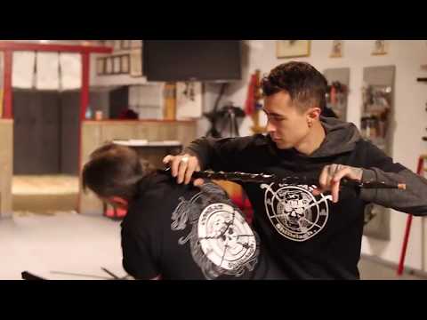 Blocking with Middle Part of Shillelagh - Irish Stick Fighting