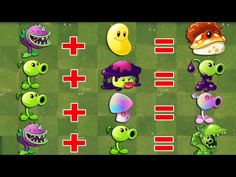 PvZ 2 Discovery - All Pea & Other Plants Fusion & Evolution