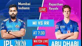 LIVE Cricket Scorecard MI vs RR| IPL 2020 - 20th Match | Mumbai Indians-Rajasthan Royals