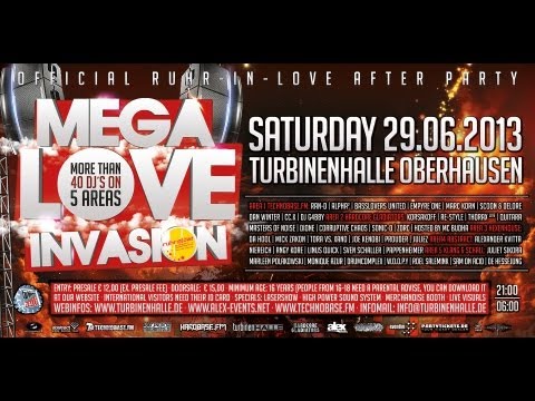 Mega Love Invasion 2013 | Official Ruhr in Love After Party | Sa.29.06.2013