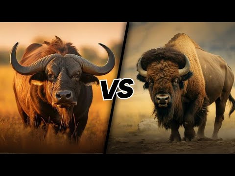CAPE BUFFALO VS AMERICAN BISON - Which is more powerful?