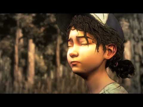 clementine hugging lee in the final season of twdg