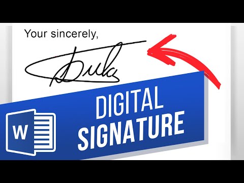 How to Create Digital Signature in Word