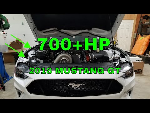 700hp 2018 ford MUSTANG GT with vortech SUPERCHARGER kit and 93 octane