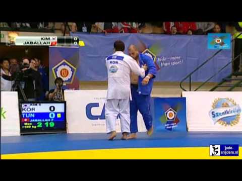 Judo 2013  European Open Budapest: Kim (KOR) - Jaballah (TUN) [+100kg] semi-final