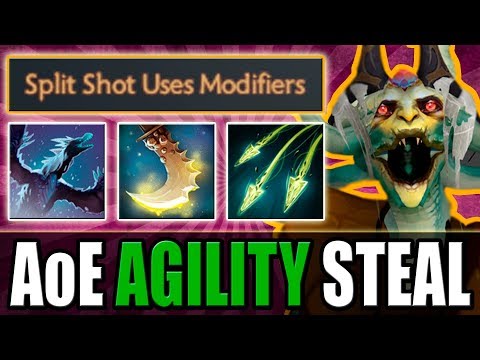 Quadruple Agility Steal Medusa with Arctic Burn [Split Shot Uses Modifiers] Dota 2 Ability Draft