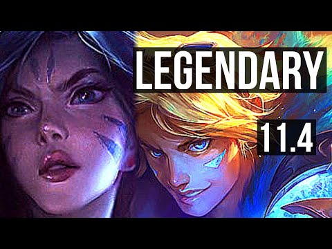 KAI'SA & Gragas vs EZREAL & Galio (ADC) | 13/0/4, 79% winrate, Legendary | KR Challenger | v11.4