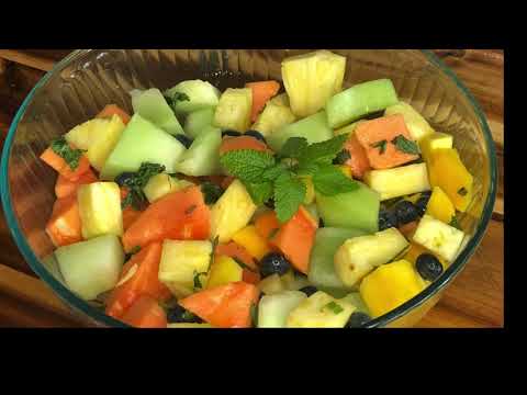 How to make the best fruits salad and mint surup