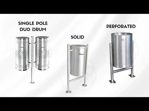 Mofna Single Pole Perforated Dustbin (16 X 28 INCH )