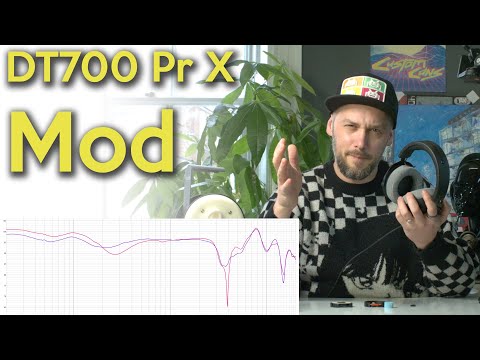 Beyerdynamic DT700 Pro X modding - re-tuning the stellar driver to give a flatter response