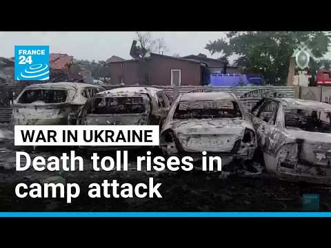Deadly attack on holiday camp in Russian-held part of Ukraine, officials say