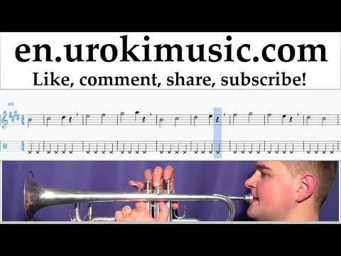 Trumpet lessons Jonas Blue - Mama Sheet Music Tutorial Part#1 um-i352