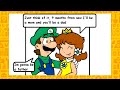 Luigi Daisy Have A Baby Comic Dub