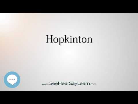 Hopkinton (How to Pronounce Cities of the World)💬⭐🌍✅