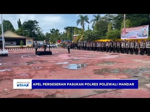 KAPOLRES POLMAN PIMPIN APEL PERGESERAN PASUKAN