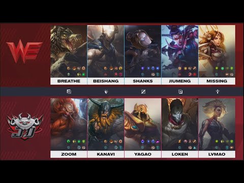 JinDong Gaming JDG (3-3) vs World Elite WE (5-2) Game 2| Week 5 Day 6| Kanavi Olaf Beishang Pantheon
