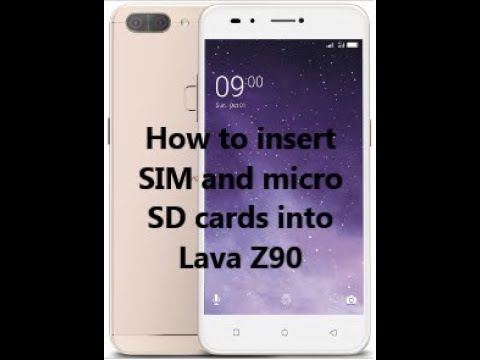 How to insert SIM and micro SD cards into Lava Z90