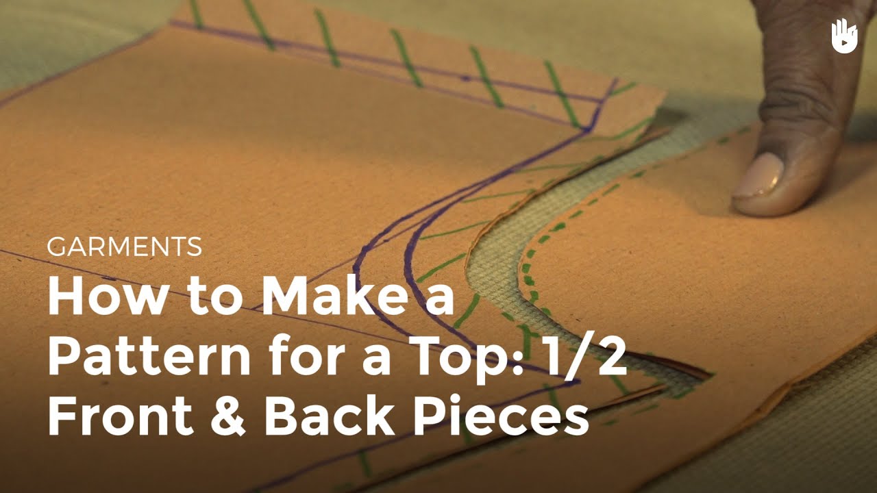 How to Make a Pattern for a Top: 1/2 - Sewing Machine Operator | Sikana
