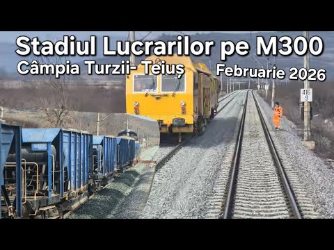 Stadiul Lucrărilor pe M300 Câmpia Turzii – Teiuș | IR 74 13.02.2026 / Status of Works on the M300