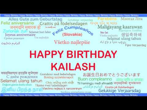 Kailash   Languages Idiomas - Happy Birthday
