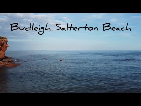 4K Drone Budleigh Salterton Beach 27.08.22 East Devon