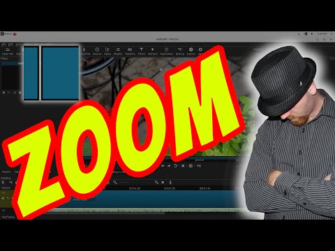 ShotCut Tutorial 2024 - Zoom in Effect - How to ZOOM Into Clips With Key Frames