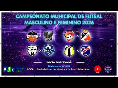 CAMPEONATO MUNICIPAL DE FUTSAL MASCULINO E FEMININO 2026 | Rio Canindé FM