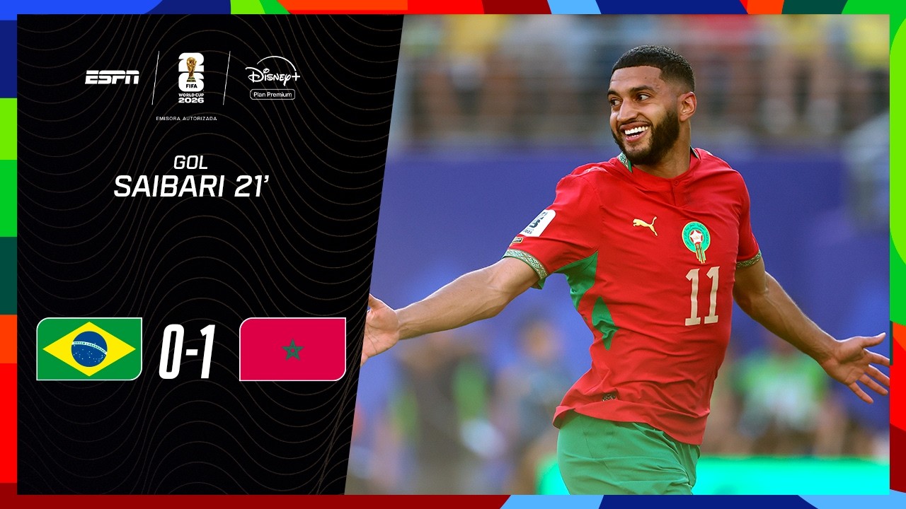 ¡UN GOLAZO PARA ENMARCAR! SAIBARI LA PICÓ PARA EL 1-0 DE MARRUECOS A BRASIL | Mundial 2026