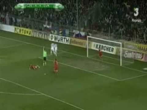 Cesko - Slovensko 1:2 (1.4.2009) slovenske goly