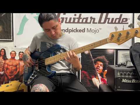 2020 Fender Hybrid Jazz Bass with Maple Fretboard - Indigo - Made in Japan - Pro Set Up w Perfect Frets/Action/Intonation! image 19