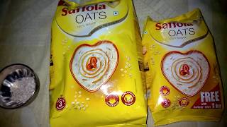 Saffola Oats Honest Review (free 400gram oats with 1kg packet)