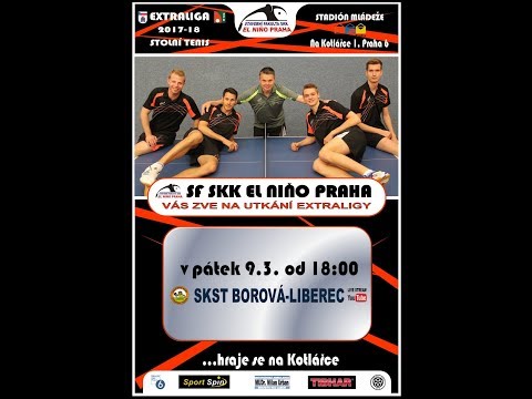 Extraliga mužů 17/18 SF SKK EL Niňo Praha - SKST Borová Liberec