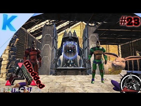 Ark - Mods - Extinction Core - Ep 23 Tek Originator! White Tek Tribe Dood maken