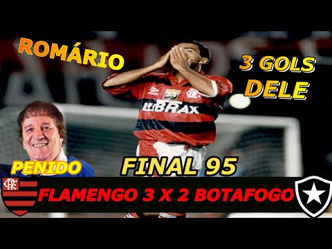 Flamengo 3 x 2 Botafogo Final Taça guanabara 95 LUIZ PENIDO 3 gols de romário