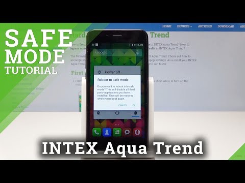 Safe Mode INTEX Aqua Trend - How to Enter / Quit Safe Mode